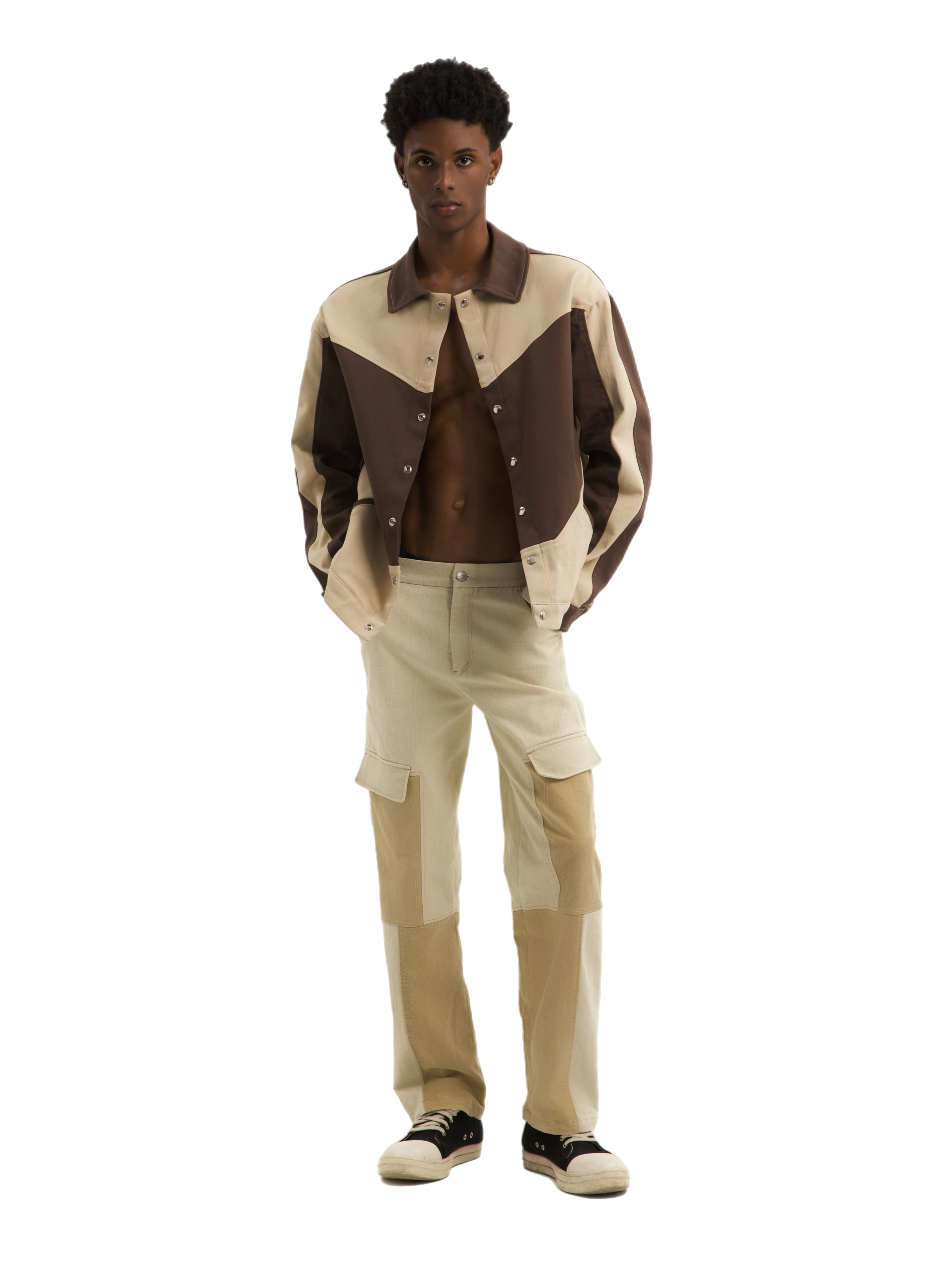 Mixed Colored Denim Jacket