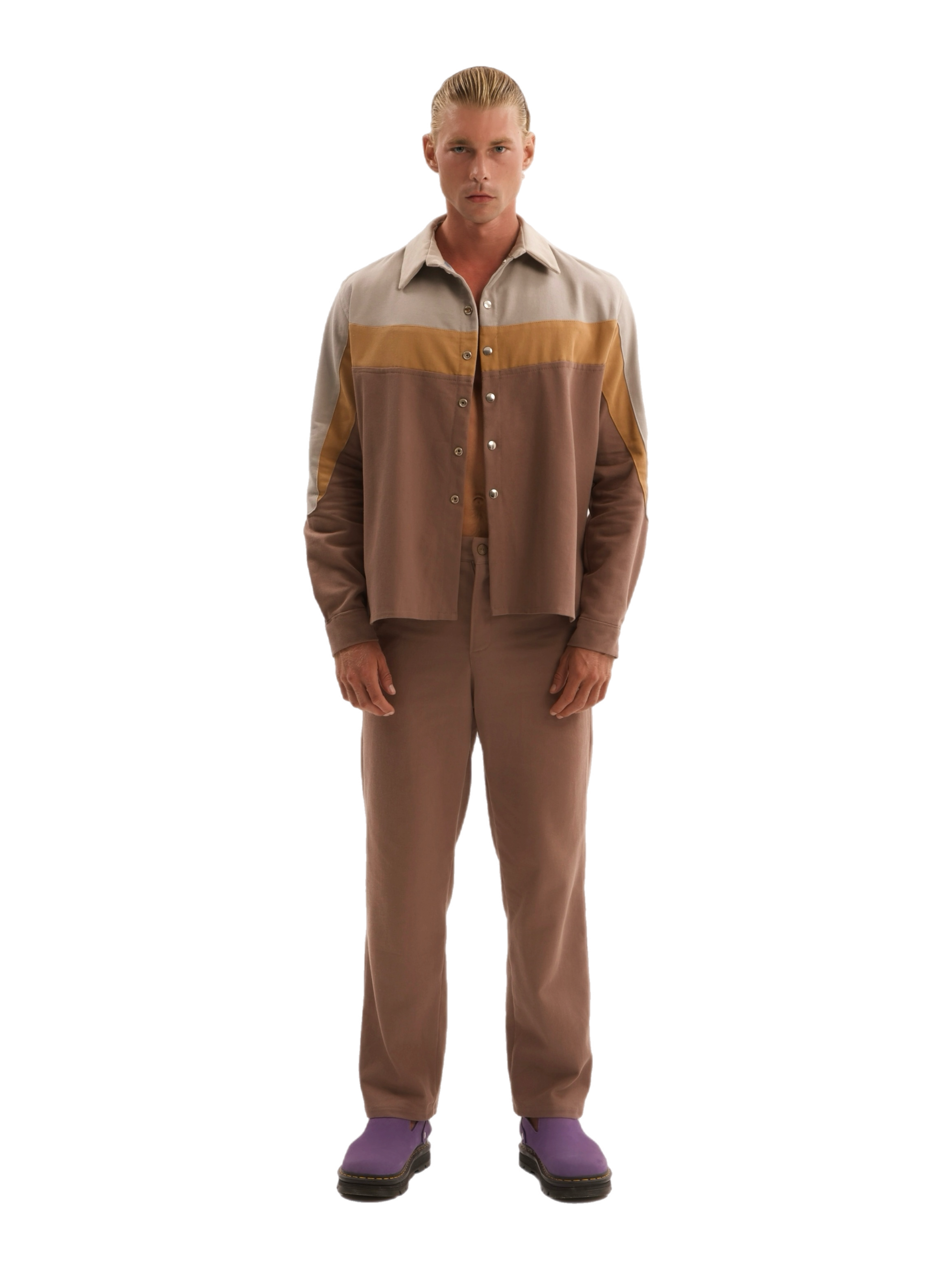 Layered Denim Shirt & Pants