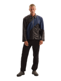 Two Colored Leather Jacket