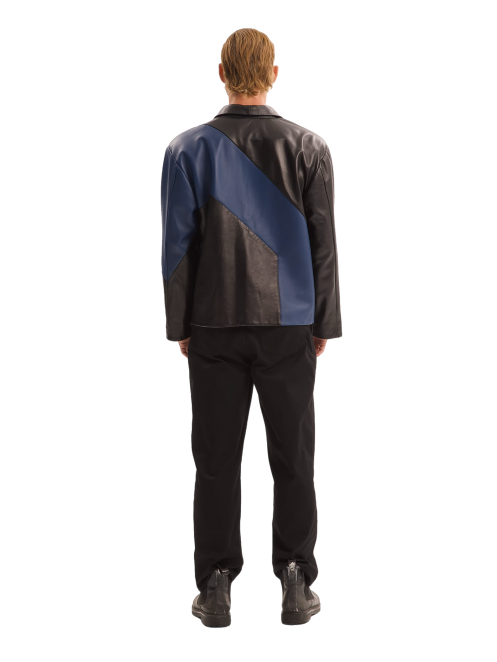 Two Colored Leather Jacket