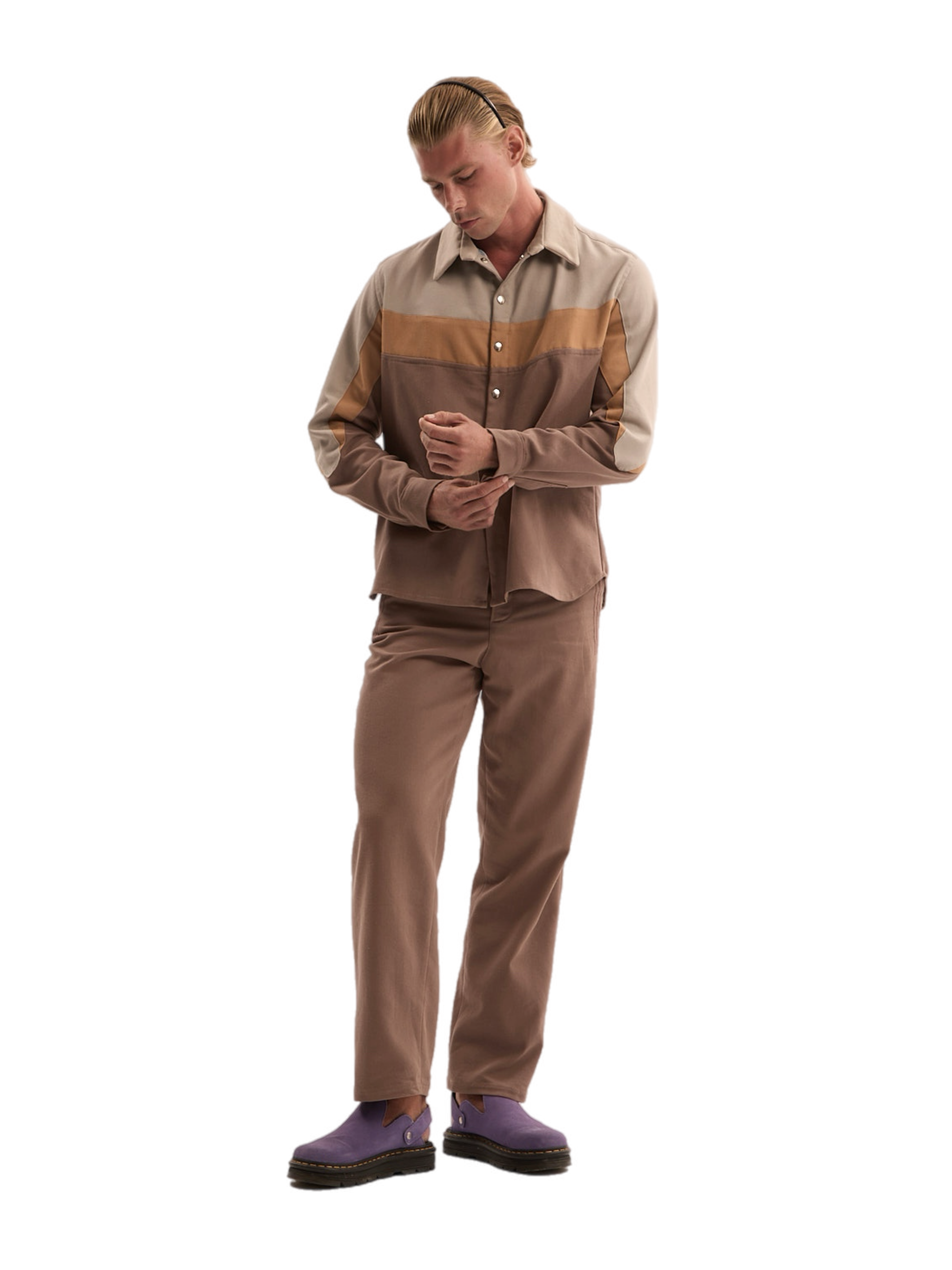 Layered Denim Shirt & Pants